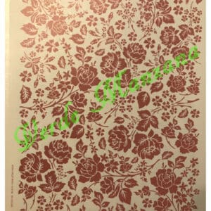 Calca Color Rosa, Vitrificable para Porcelana 23×33 cm, Diseño Número 33.