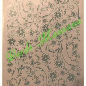 Calca Color Verde Agua, Vitrificable para Porcelana 23×33 cm, Diseño Número 34.