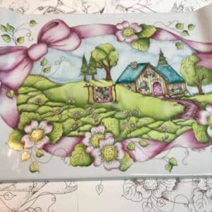 Calca Vitrificable para Porcelana 23x33cm, Diseño Número 162