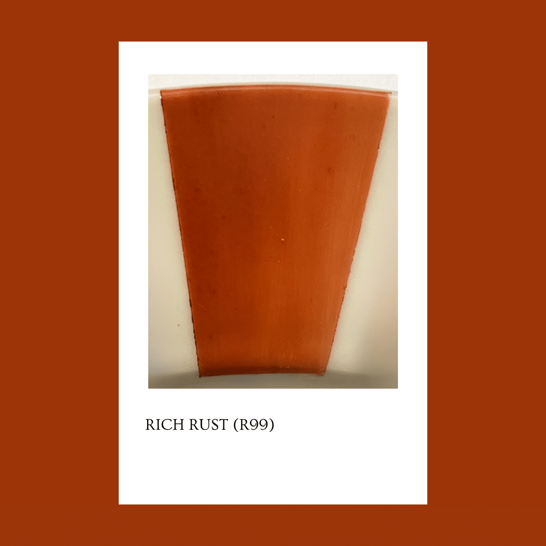 Taller de arte Verde Manzana Vajilla porcelana plato curso Pigmento Rich Rust (R99) 5gr