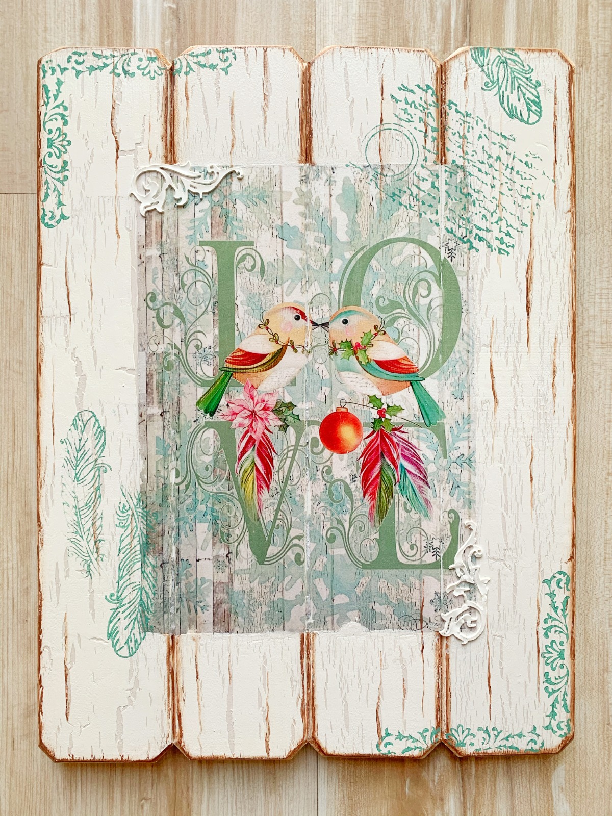 Vajilla Plato Taza Porcelana pintada a mano Decoupage Craquelado - Taller de arte Verde Manzana