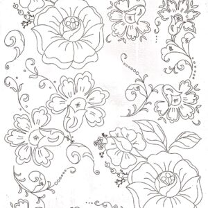 Calca Vitrificable para Porcelana 23xx33cm, Diseño 185