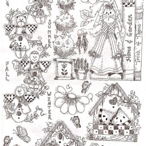 Calca Vitrificable para Porcelana 23x33cm, Diseño 157