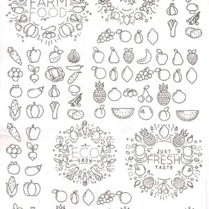 Calca Vitrificable para Porcelana 23x33cm, Diseño 183