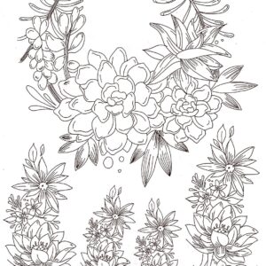Calca Vitrificable para Porcelana 23x33cm, Diseño 166
