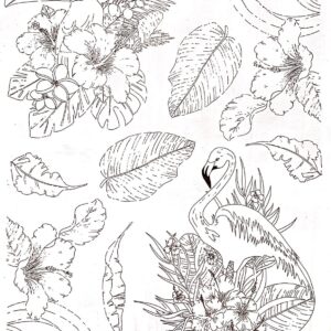 Calco Vitrificable para Porcelana 23x33cm. Diseño 178