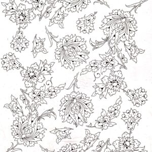 Calca Vitrificable para Porcelana 23x33cm, Diseño 186