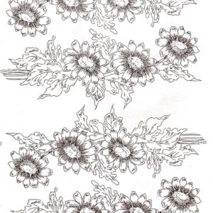 Calca Vitrificable para Porcelana 23x33cm, Diseño 179