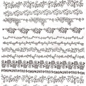 Calca Vitrificable para Porcelana 23x33cm, Diseño 165