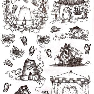 Calca Vitrificable para Porcelana 23x33cm, Diseño Número 158