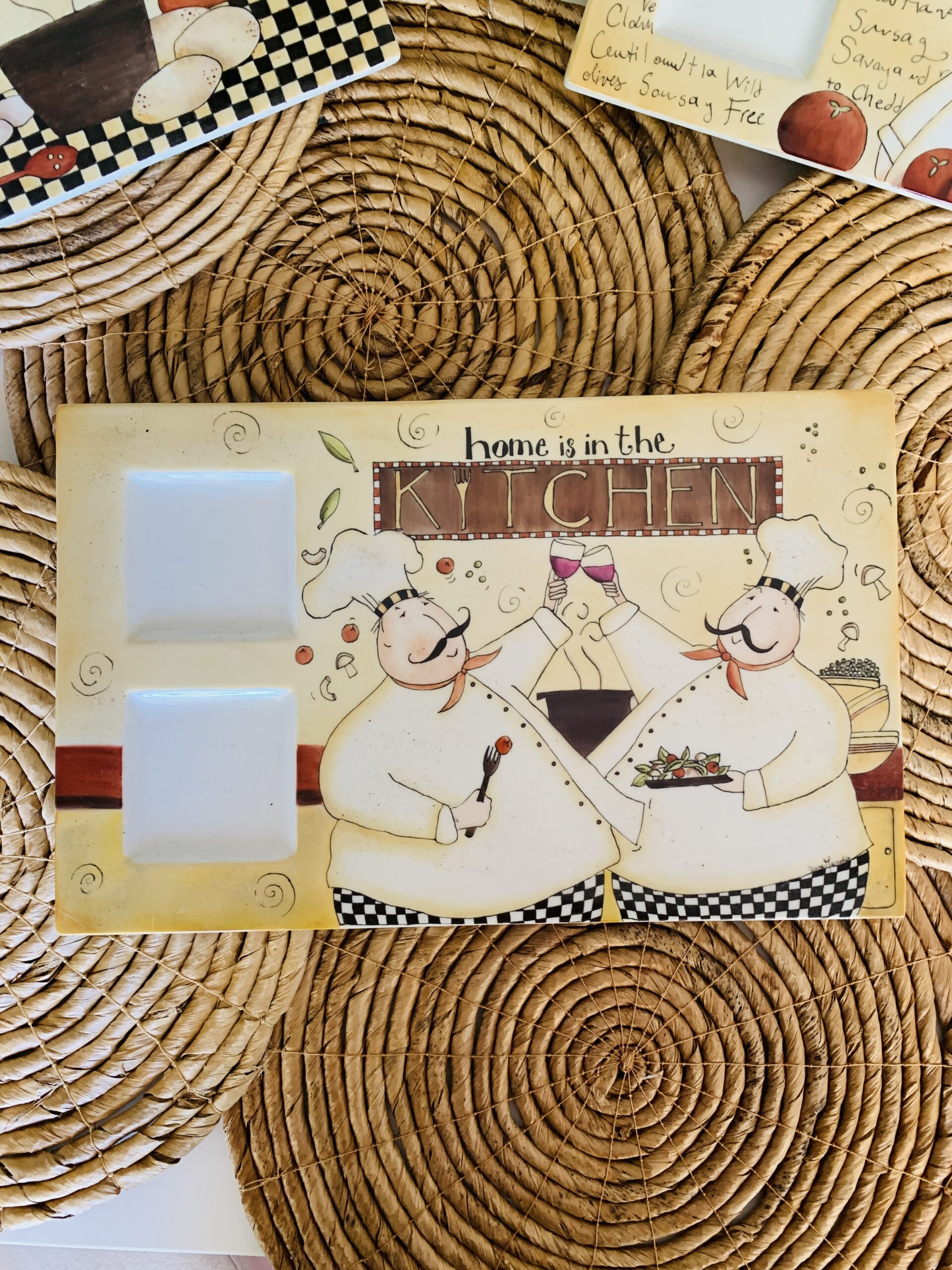 Taller de arte Verde Manzana Vajilla porcelana plato curso Bandeja o fuente de porcelana para Sushi