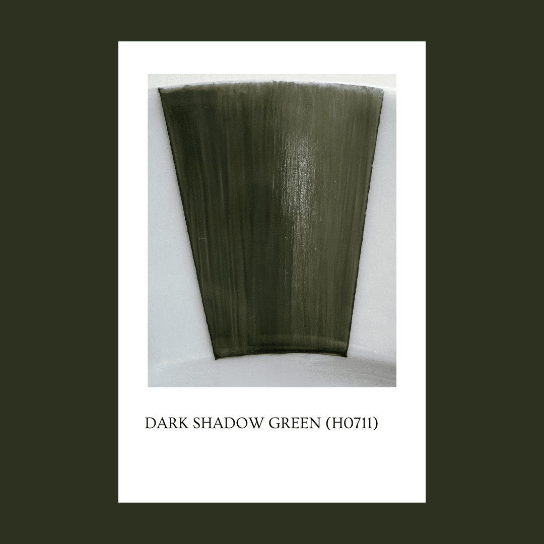 Taller de arte Verde Manzana Vajilla porcelana plato curso Pigmento Dark Shadow Green 5gr.