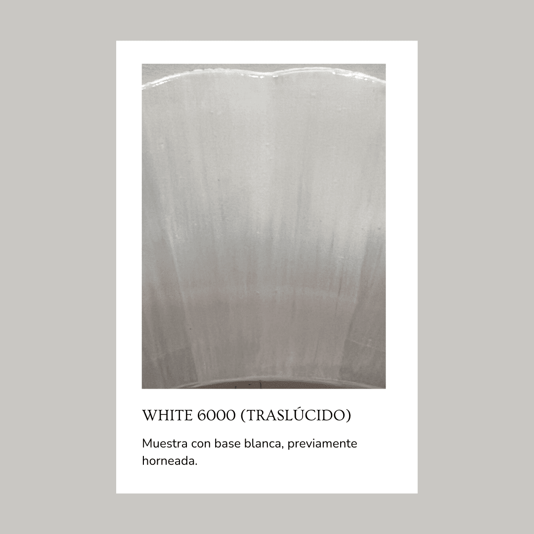 Taller de arte Verde Manzana Vajilla porcelana plato curso Pigmento para vidrio/cristal White 6000 (Opaque) 5 gr. - Imagen 2