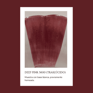 Pigmento para vidrio/cristal Deep pink 3600 (Traslúcido) 5 gr.