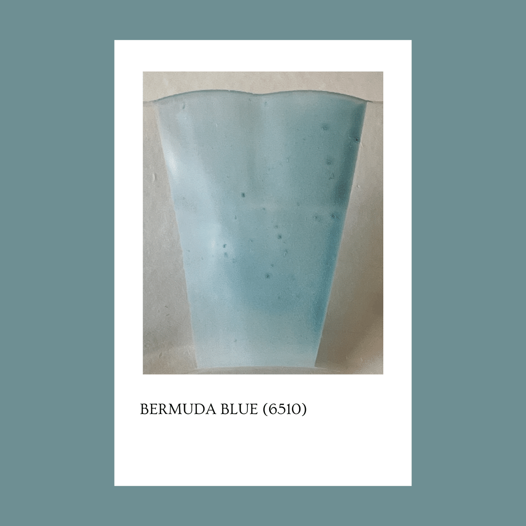 Taller de arte Verde Manzana Vajilla porcelana plato curso Pigmento para vidrio/cristal Bermuda Blue 6510 (Opaque) 5 gr.