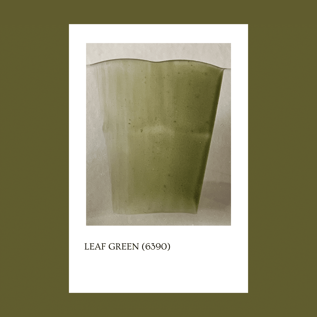 Taller de arte Verde Manzana Vajilla porcelana plato curso Pigmento para vidrio/cristal Leaf Green 6390 (Opaque) 5 gr.