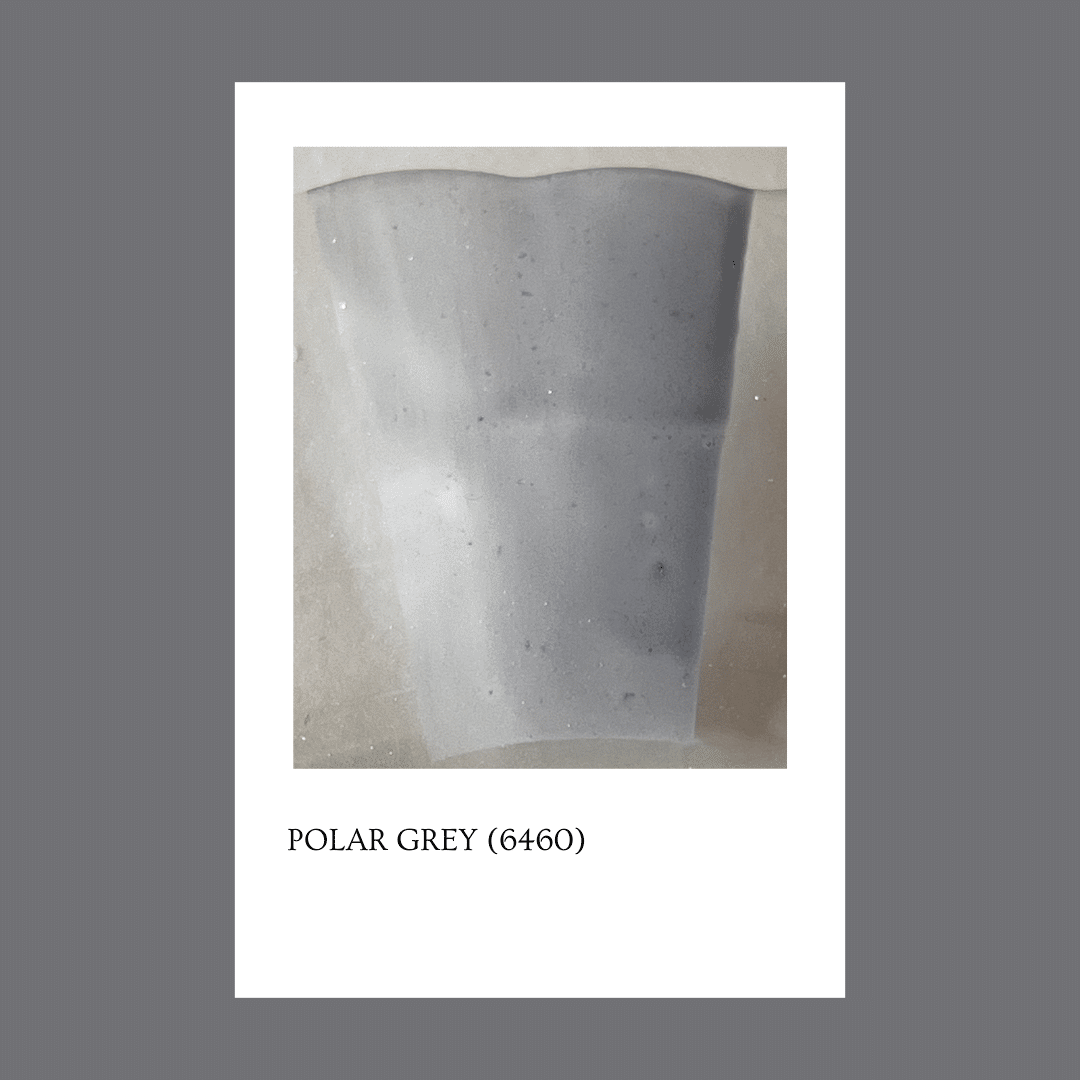 Taller de arte Verde Manzana Vajilla porcelana plato curso Pigmento para vidrio/cristal Polar Grey 6460 (Opaque) 5 gr.