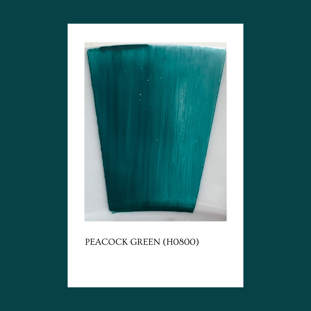 Taller de arte Verde Manzana Vajilla porcelana plato curso Pigmento Peacock Green 5gr.