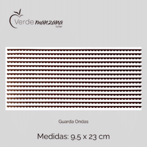 Calca de Oro, Vitrificable para Porcelana, Diseño Guarda Ondas.