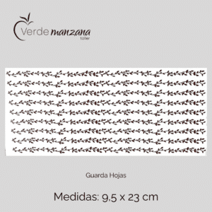 Calca de Oro, Vitrificable para Porcelana, Diseño Guarda Hojas.