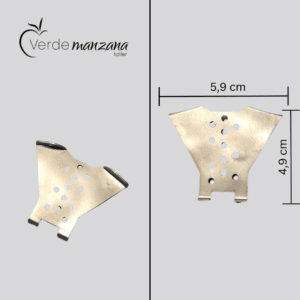 Marcador de Bordes de Platos y tazas plateado.