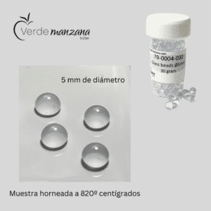 Perlas de cristal 5 mm. 30gs.