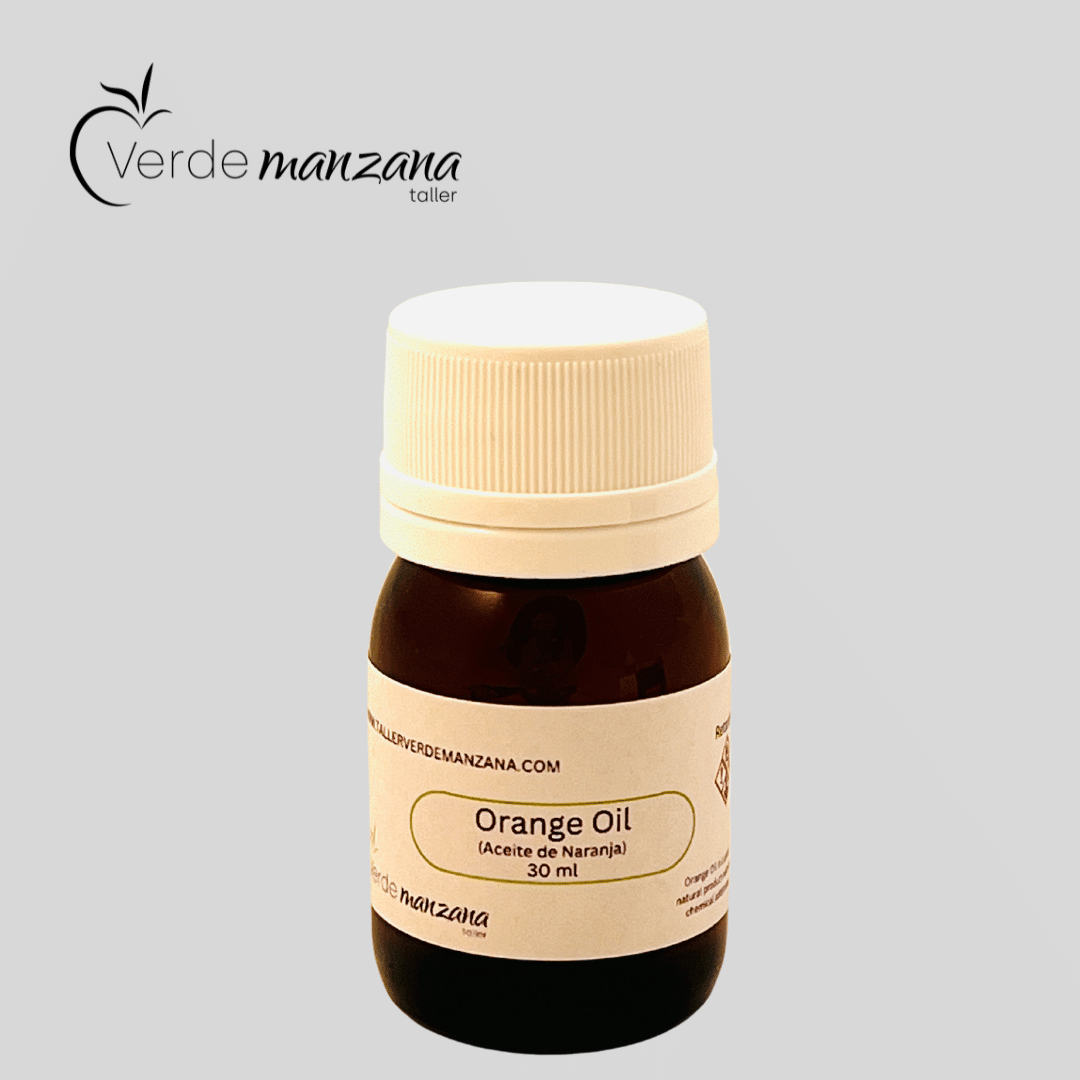 Taller de arte Verde Manzana Vajilla porcelana plato curso Aceite esencial de Naranja 30 ml