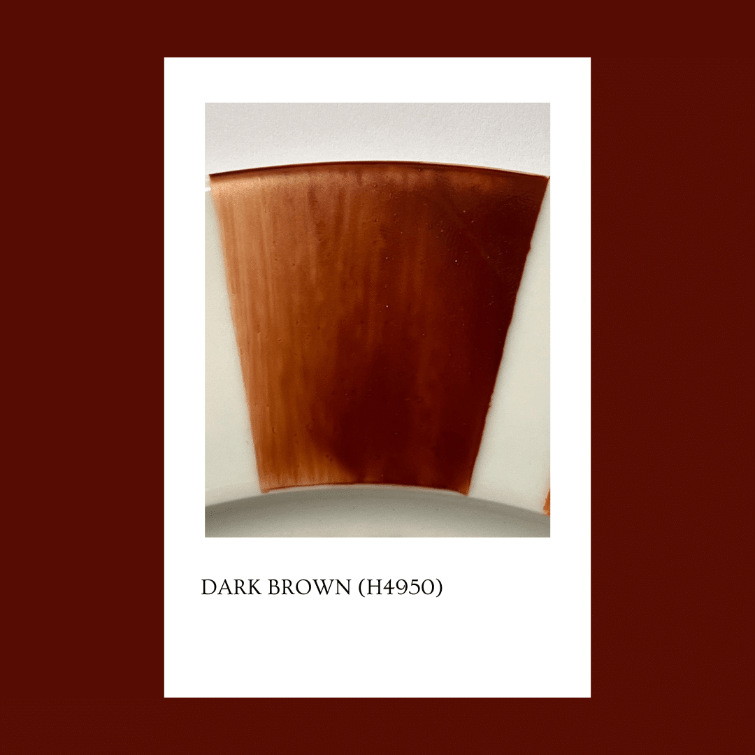 Taller de arte Verde Manzana Vajilla porcelana plato curso Pigmento Dark Brown 5 gs.