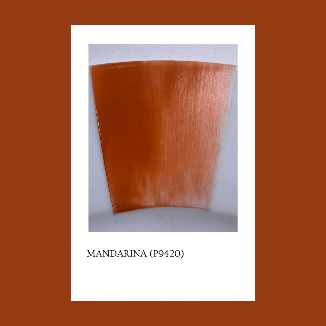 Taller de arte Verde Manzana Vajilla porcelana plato curso Pigmento Mandarina 5gr -CON CADMIO-
