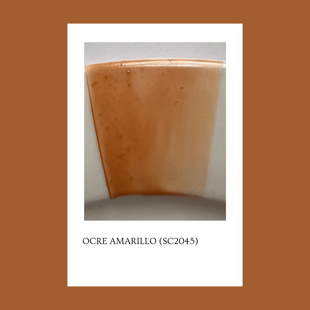 Taller de arte Verde Manzana Vajilla porcelana plato curso Pigmento Ocre Amarillo 6gr