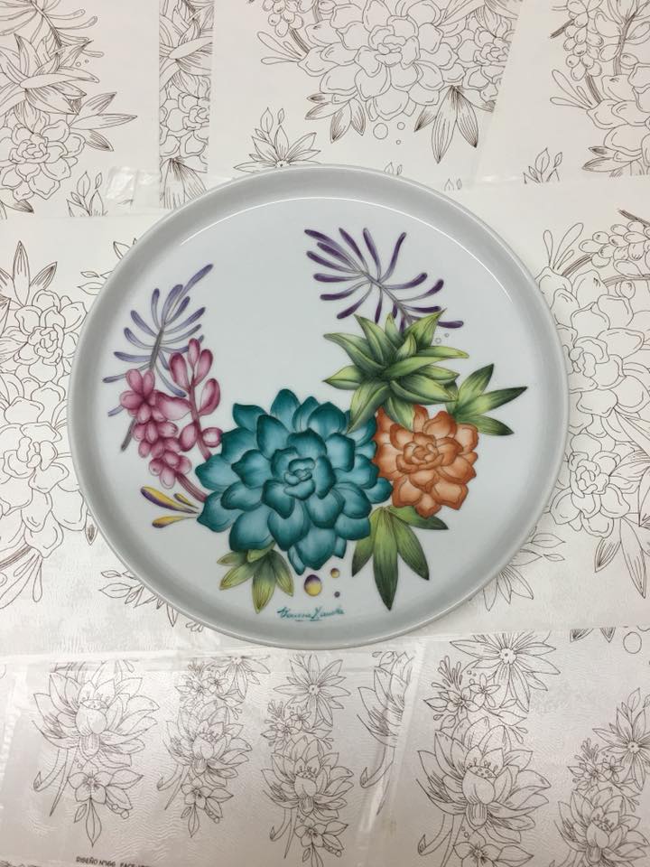 Taller de arte Verde Manzana Vajilla porcelana plato curso