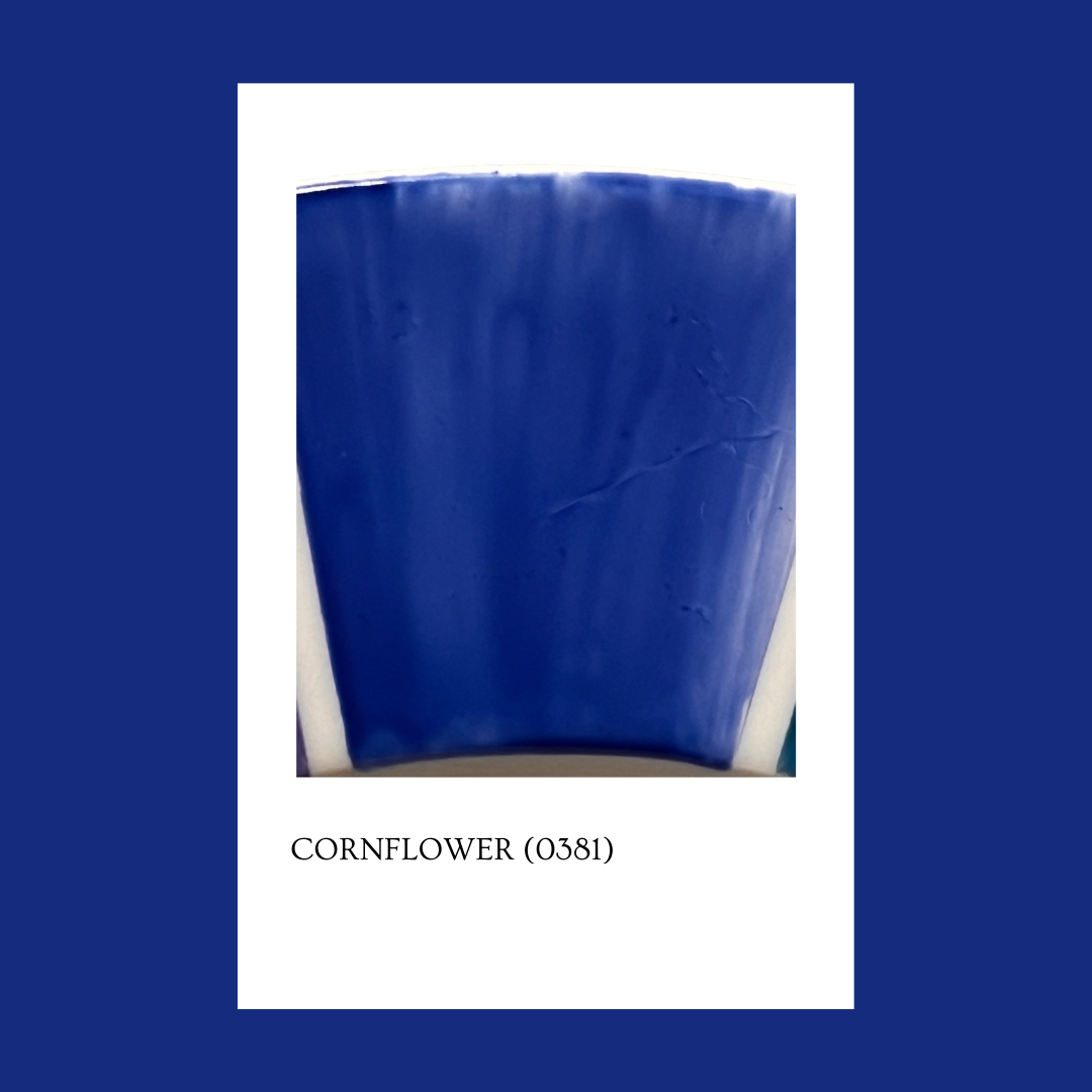 Taller de arte Verde Manzana Vajilla porcelana plato curso Pigmento Cornflower 5gr