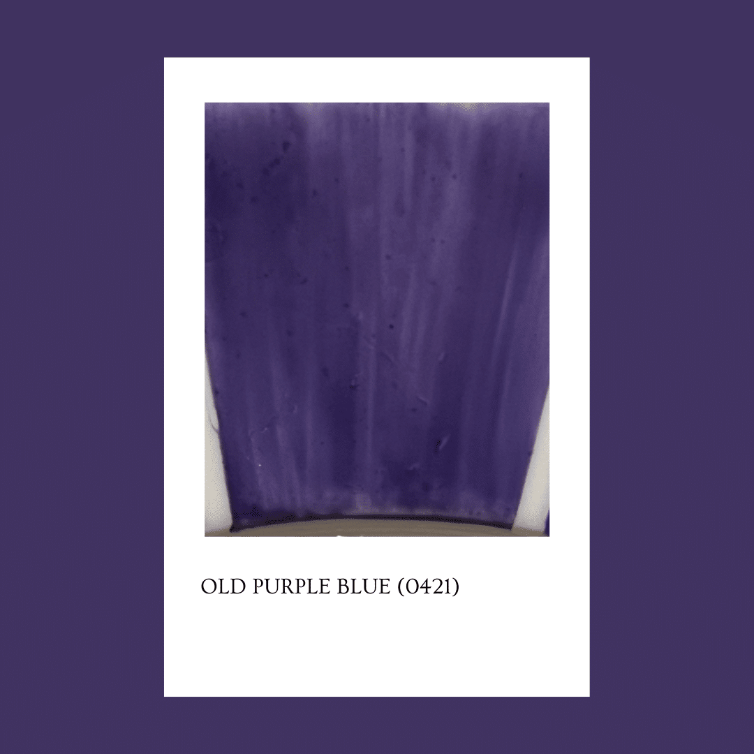 Taller de arte Verde Manzana Vajilla porcelana plato curso Pigmento Old Purple Blue 5 gs.