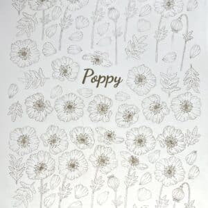 Nueva – Calca vitrificable para porcelana diseño 189 POPPY – Calidad Premium