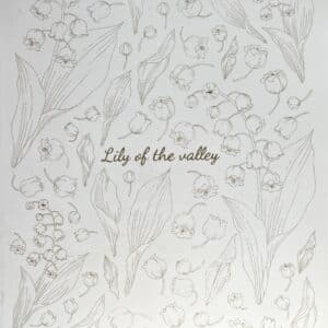 Nueva – Calca vitrificable para porcelana diseño 190 LILY OF THE VALLEY – Calidad Premium