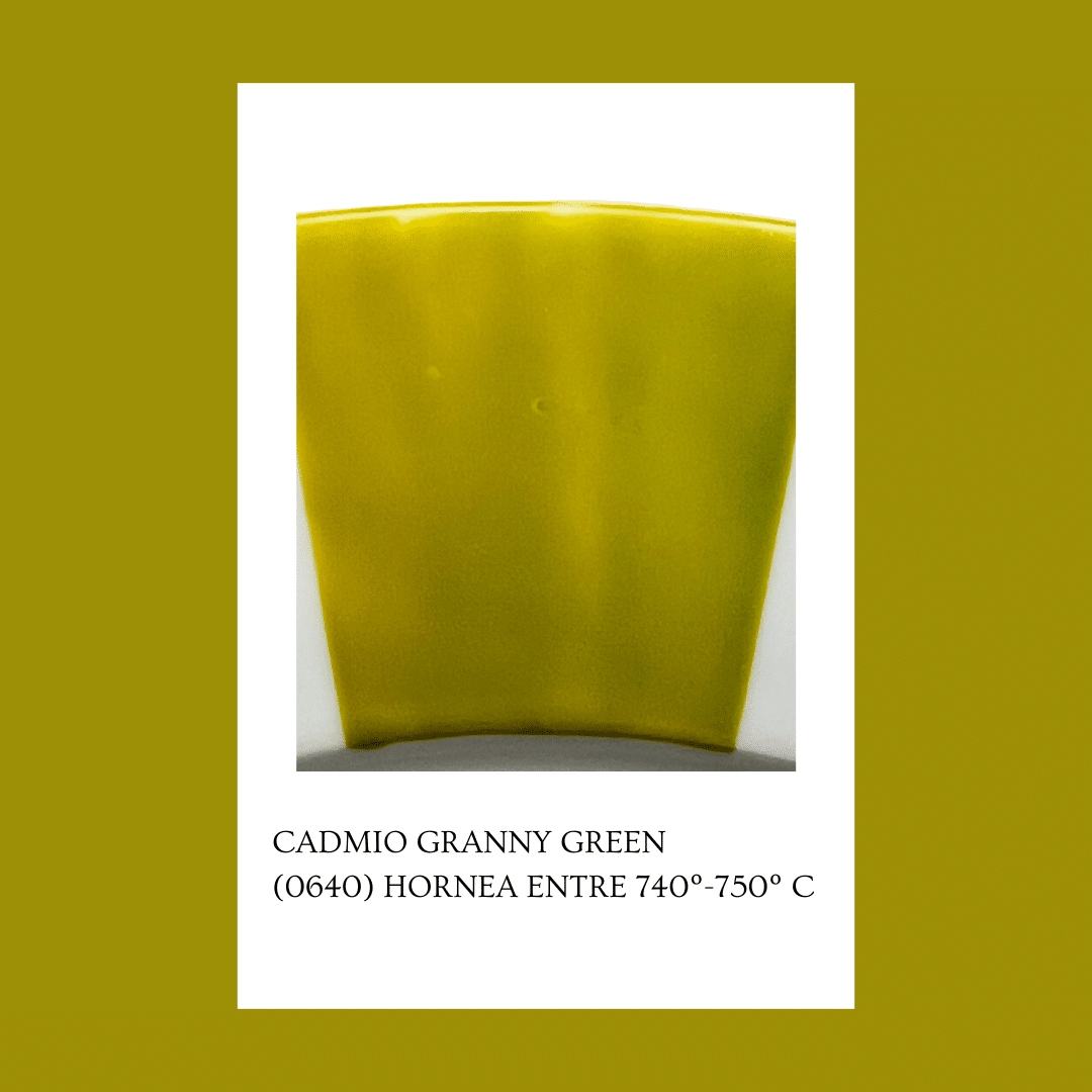 Taller de arte Verde Manzana Vajilla porcelana plato curso Pigmento Granny Green 5gr. CON CADMIO.