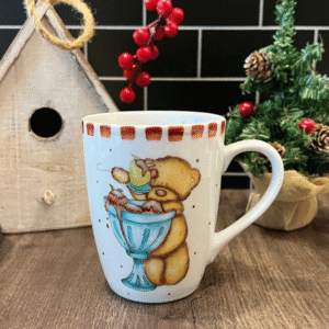 Taza Osito con copa helados 10 cm alto “ÚLTIMA”