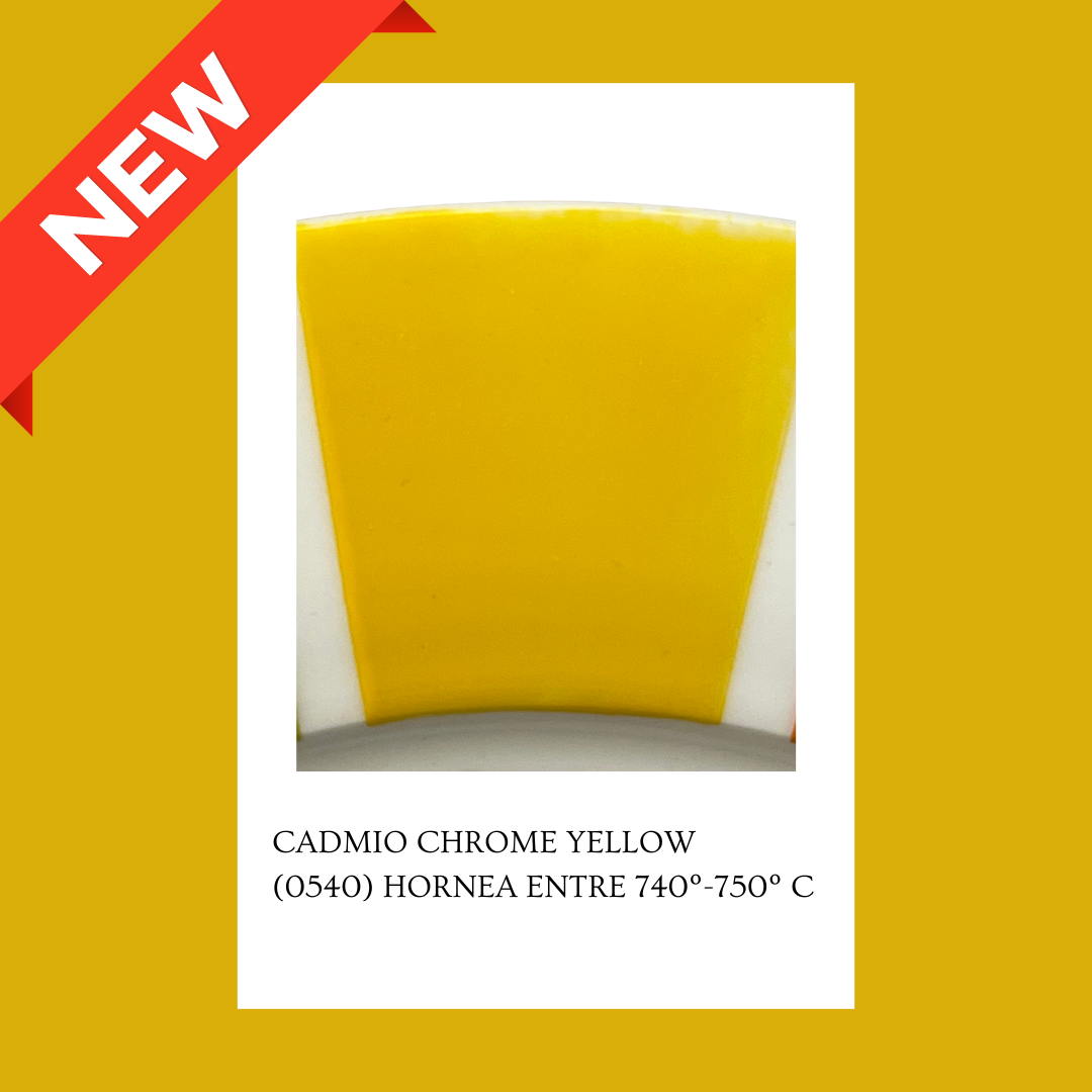 Taller de arte Verde Manzana Vajilla porcelana plato curso Pigmento Chrome Yellow 5gr. CON CADMIO