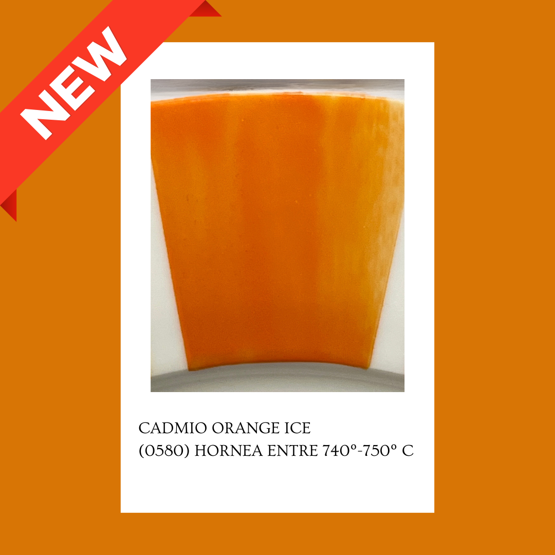Taller de arte Verde Manzana Vajilla porcelana plato curso Pigmento Orange Ice 5gr. CON CADMIO